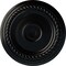 Ekena Millwork Small Alexandria Ceiling Medallion (Fits Canopies up to 4 5/8"), 7 7/8"OD x 3/4"P, Jet Black CM07ALBLF - alternate 1